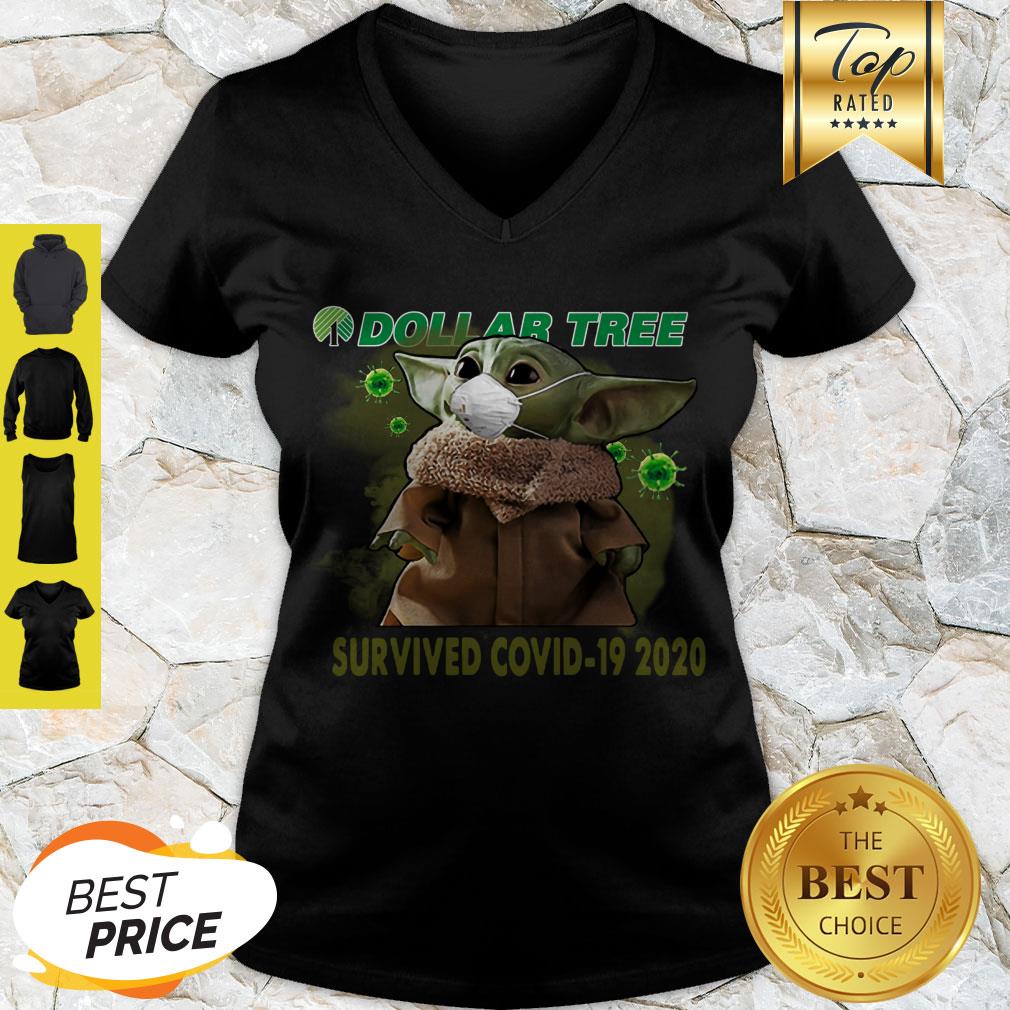 Awesome Baby Yoda Dollar Tree Survived Covid 19 2020 Shirt - Image 5