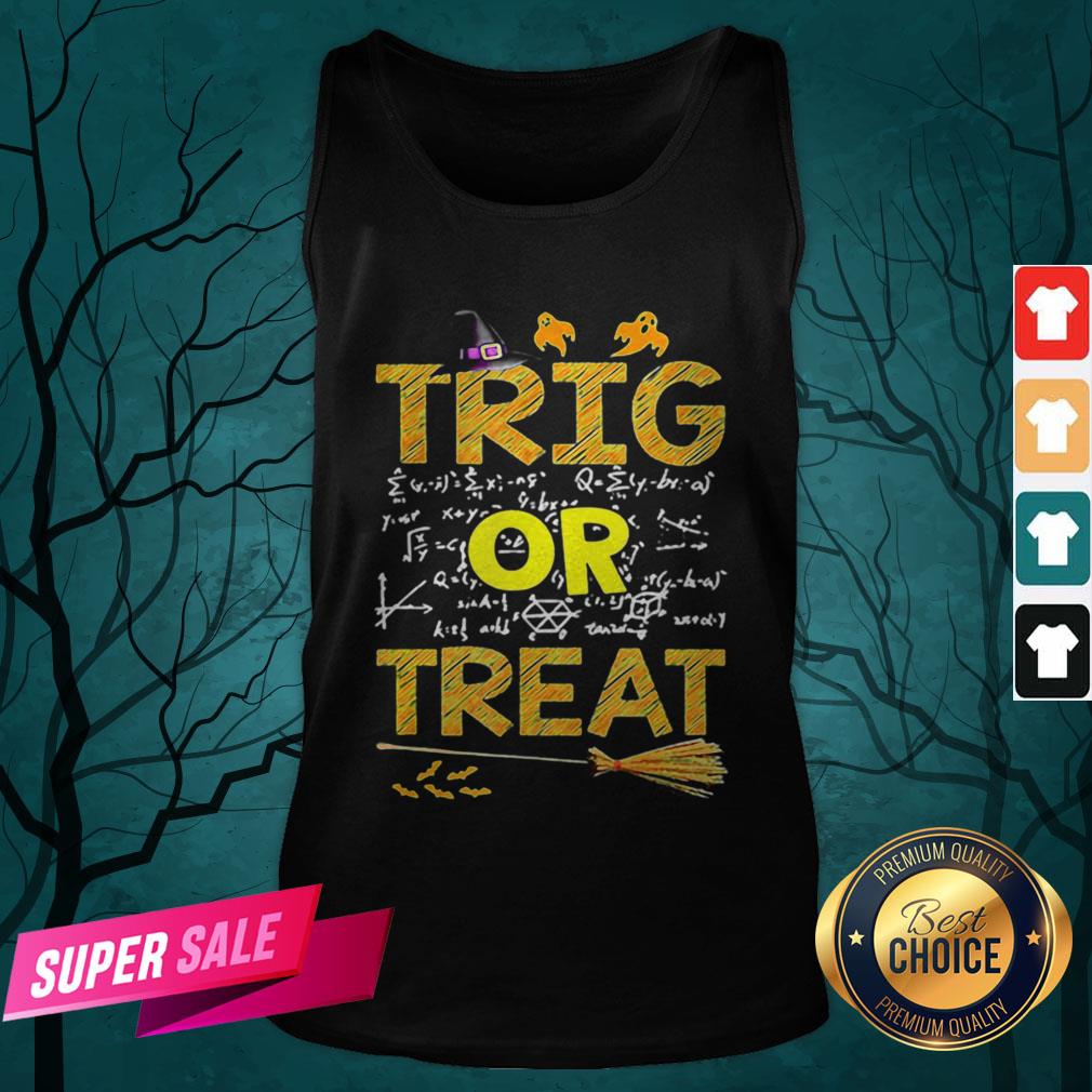 Math Teacher Trig Or Treat Student School College Halloween Shirt - Image 5