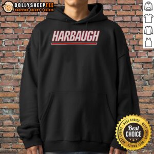 Alternative view of Original Harbaugh Hire New York Giants Football T-Shirt