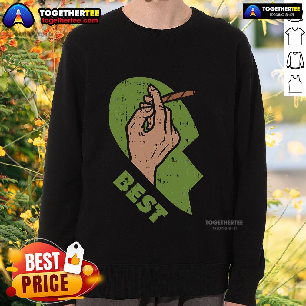 Top Best Buds Weed Heart Matching Couple T-Shirt - Image 5