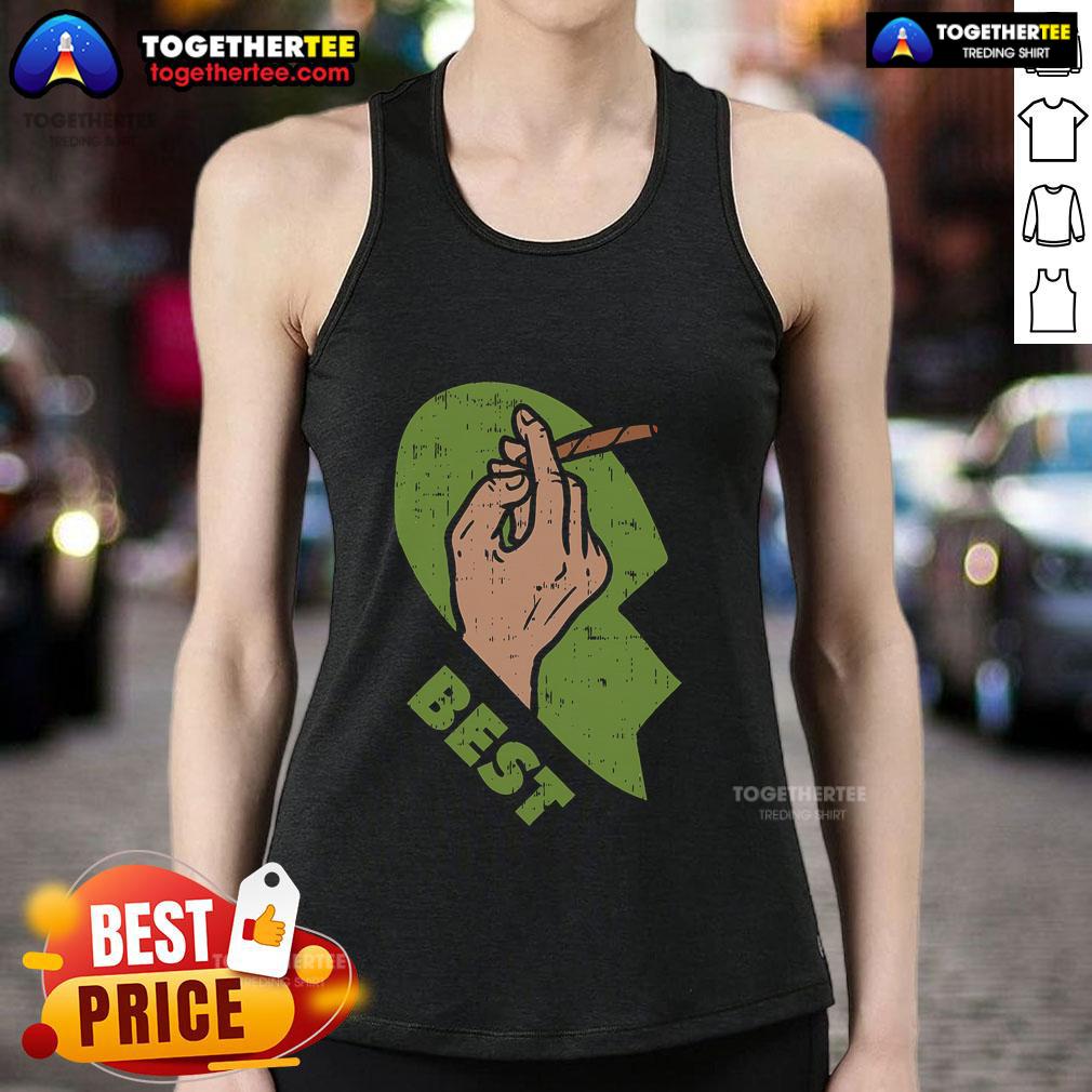 Top Best Buds Weed Heart Matching Couple T-Shirt - Image 4