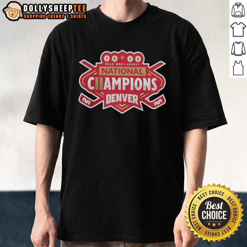 Hot Denver Pioneers 2026 NCAA Frozen Four Men's Ice Hockey National Champions T-Shirt