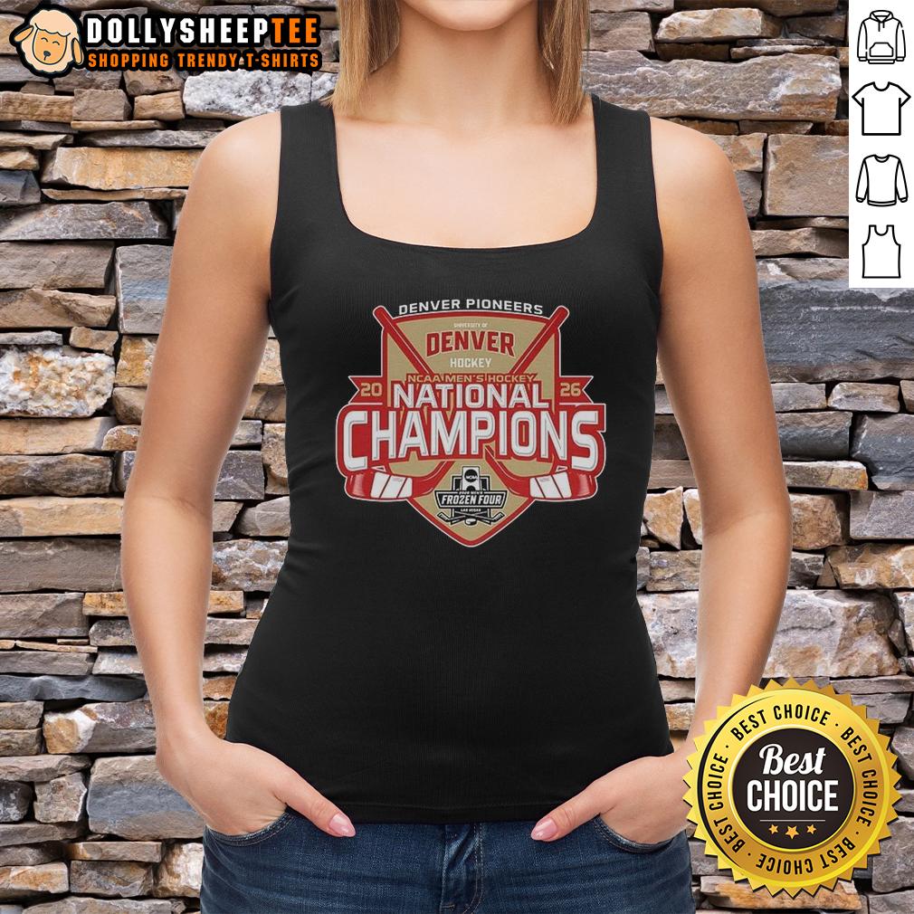 Hot Denver Pioneers 2026 NCAA Ice Hockey National Champions T-Shirt - Image 4