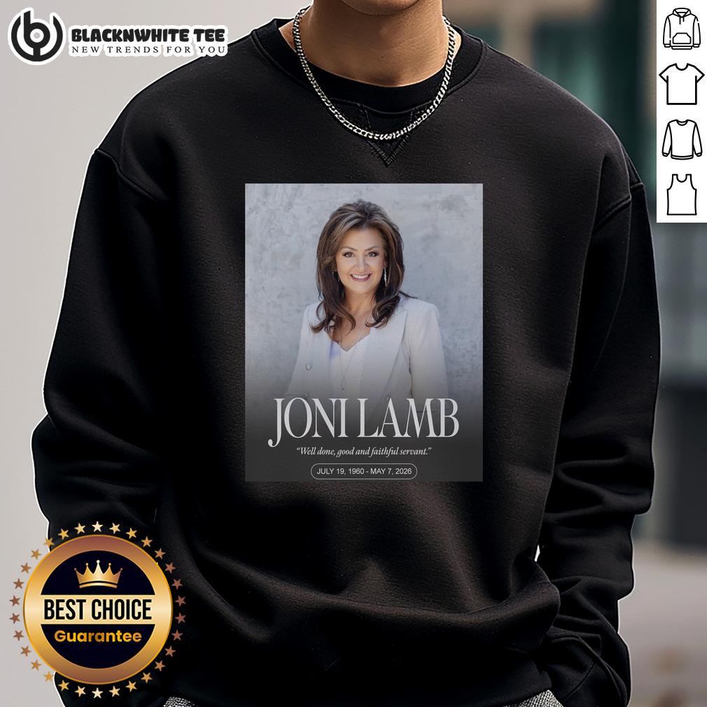 Premium RIP Joni Lamb 1960 2026 Well Done Good And Faithful Servant T-Shirt - Image 5