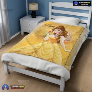 Alternative view of Official Disney Belle Princess Blanket Fleece Customized Blanket