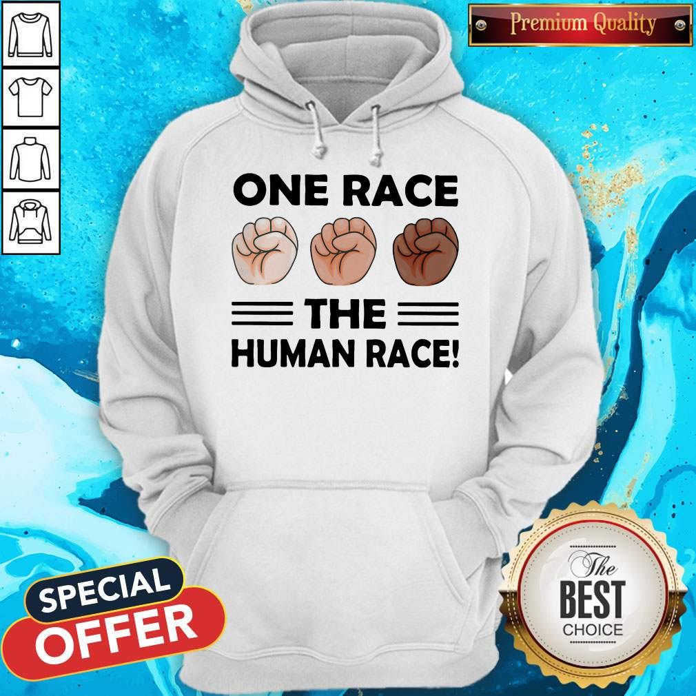 Top One Race The Human Race Shirt - Image 4