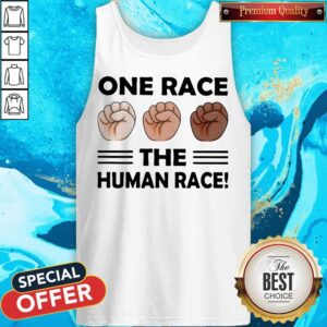 Alternative view of Top One Race The Human Race Shirt