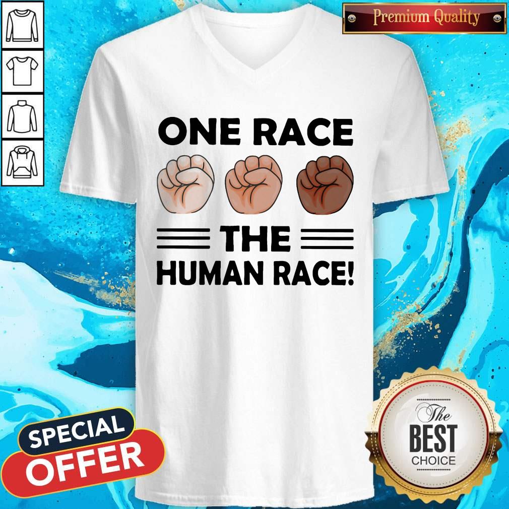 Top One Race The Human Race Shirt - Image 5