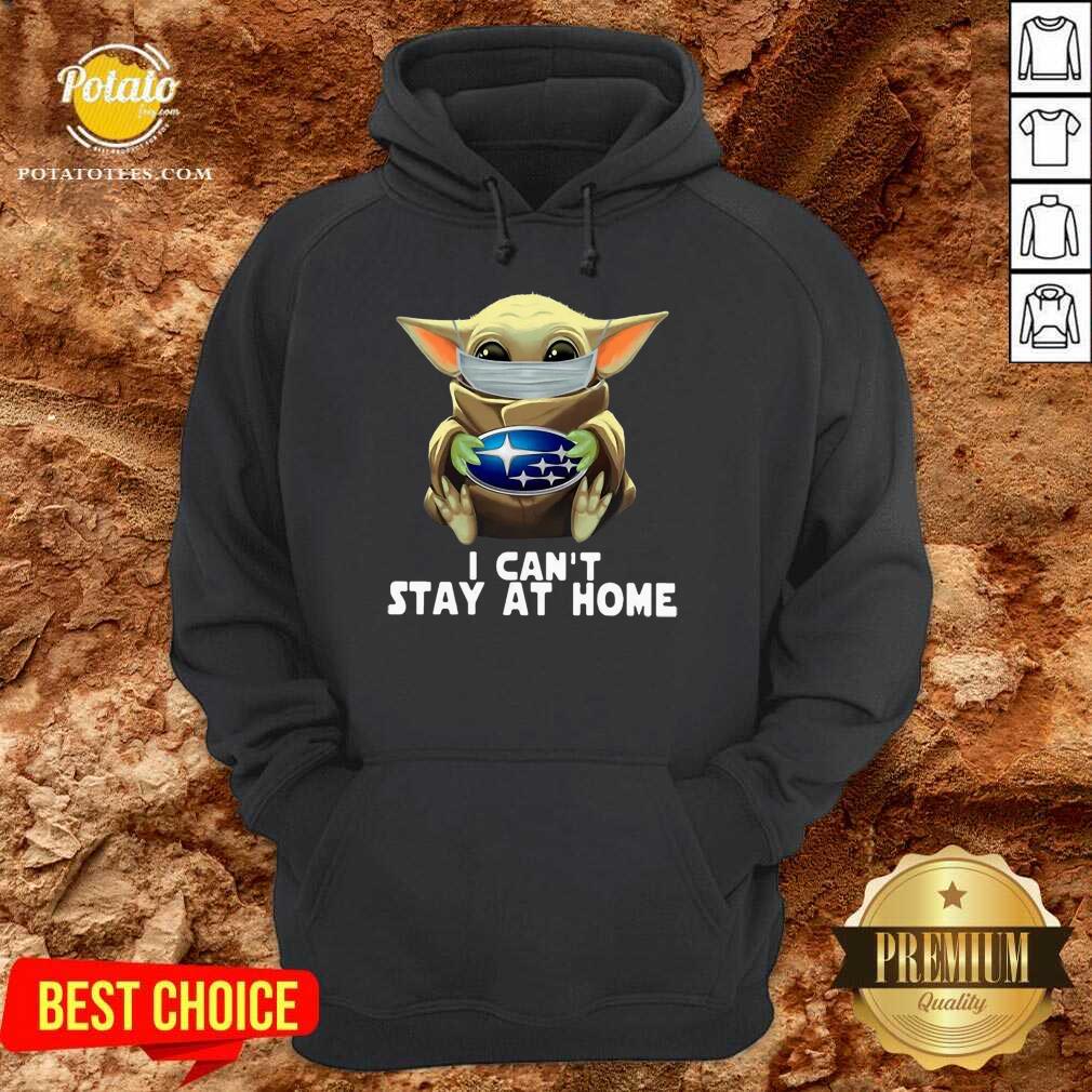 Pretty Star Wars Baby Yoda Mask Hug Subaru I Can’t Stay At Home Shirt - Image 5