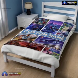 Alternative view of Official Disney Pixar Onward Magical Journey Collage Blanket Fleece Customized Blanket