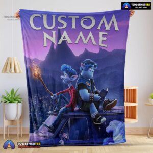 Official Disney Pixar Onward Poster Blanket Fleece Customized Blanket