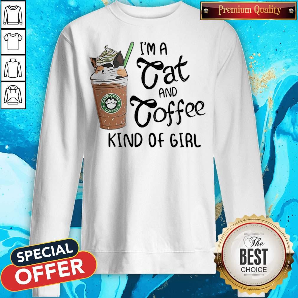 I’m A Cat And Coffee Kind Of Girl Shirt - Image 4