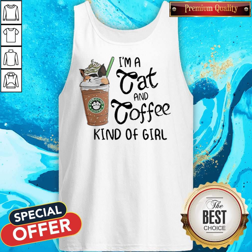 I’m A Cat And Coffee Kind Of Girl Shirt - Image 3