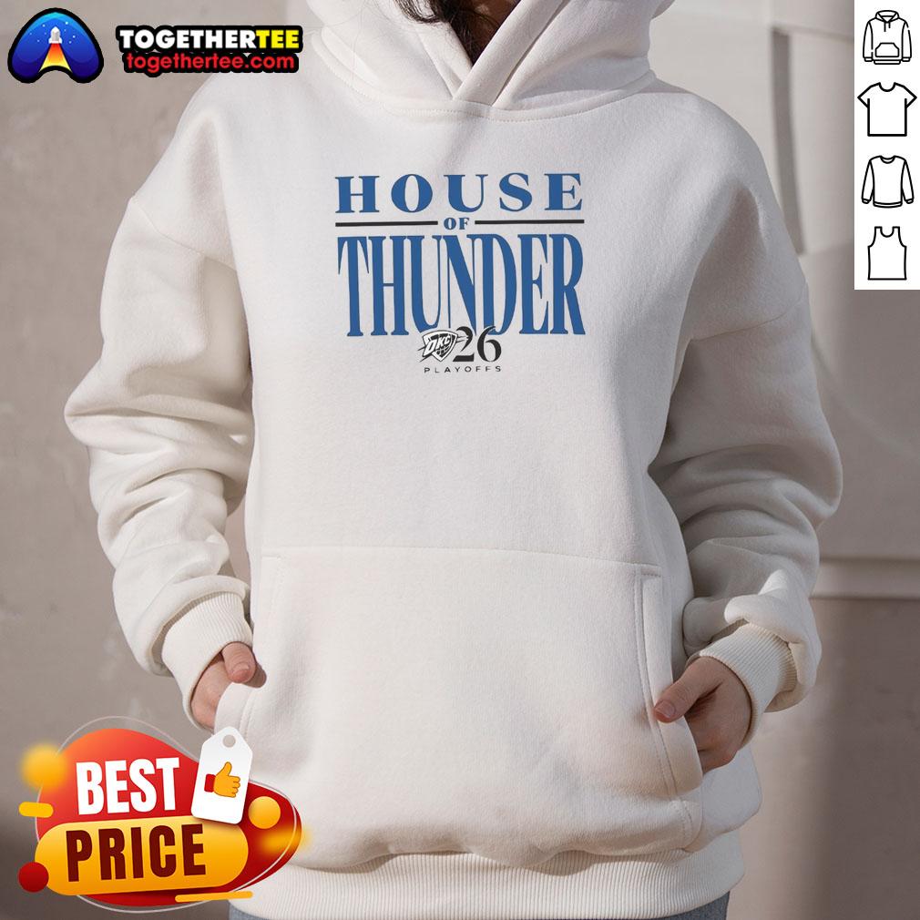 Top House Of Thunder Playoffs 2026 OKC Thunder T-Shirt - Image 2