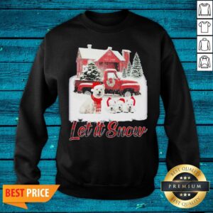 Alternative view of Luxury West Highland Let It Snow Christmas Shirt