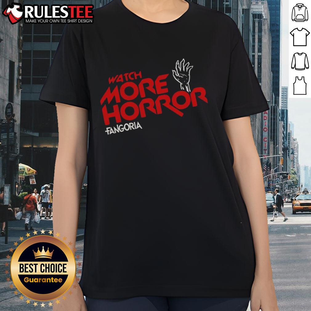 Awesome Watch More Horror Fangoria T-Shirt - Image 3