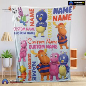 Official Cute Backyardigans Characters Blanket Fleece Customized Blanket