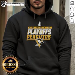 Alternative view of Top Pittsburgh Penguins Ice Hockey 2026 Stanley Cup Playoffs Logo T-Shirt