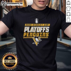 Top Pittsburgh Penguins Ice Hockey 2026 Stanley Cup Playoffs Logo T-Shirt