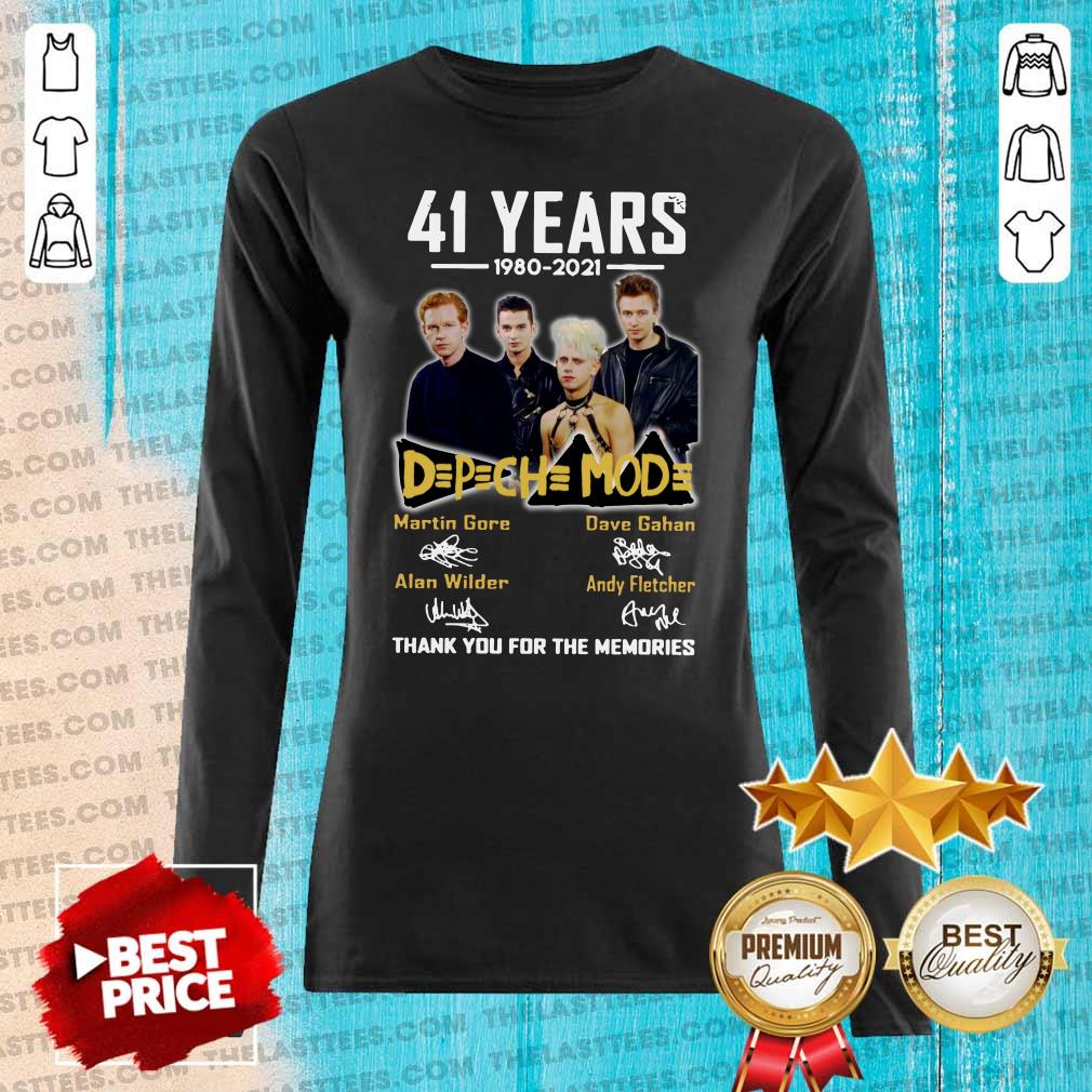 Nice 41 Years 1980 2021 DPCH MOD Thank You For The Memories Signatures Shirt - Image 5