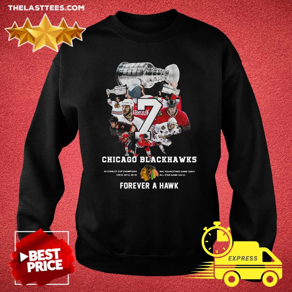 Official 7 Chicago Blackhawks Forever A Hawk Shirt - Image 2