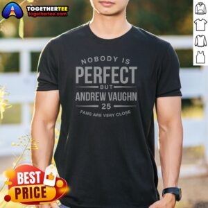 Original Andrew Vaughn Chicago White Sox MLB Nobody Is Perfect But Andrew Vaughn Shirt