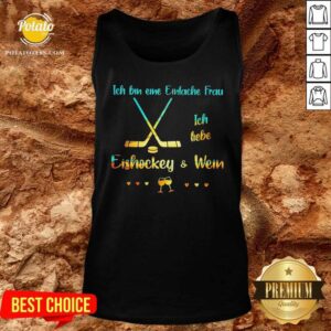 Alternative view of Perfect Ich Bin Eine Einfache Frau Ich Liebe Eishockey Und Wein Shirt