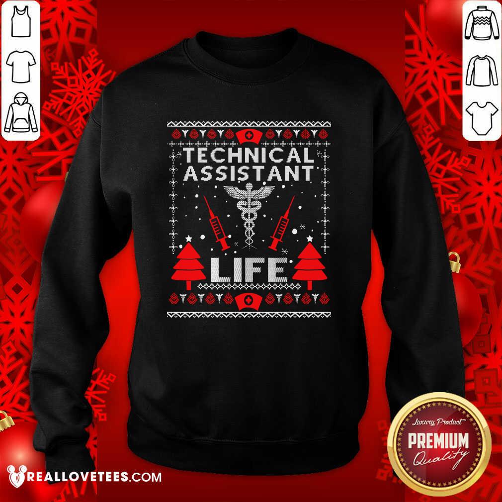 Hot Teaching Assistant Life Cute Gift Ugly Christmas Medical Shirt - Image 3