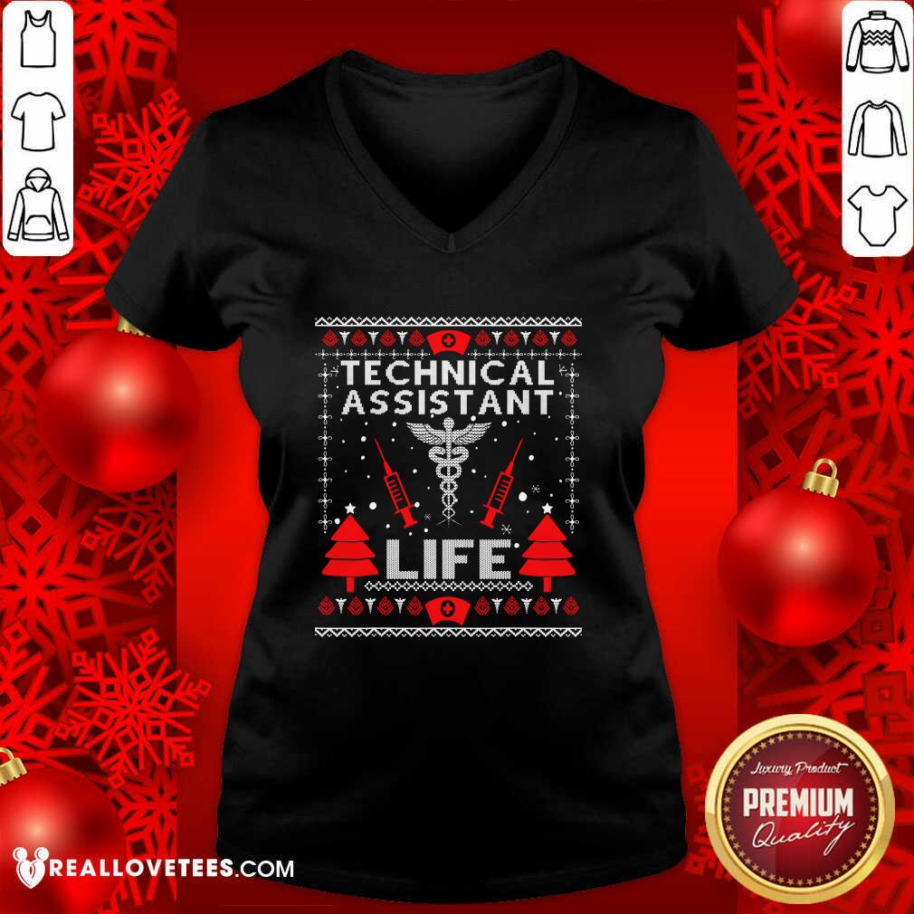 Hot Teaching Assistant Life Cute Gift Ugly Christmas Medical Shirt - Image 5