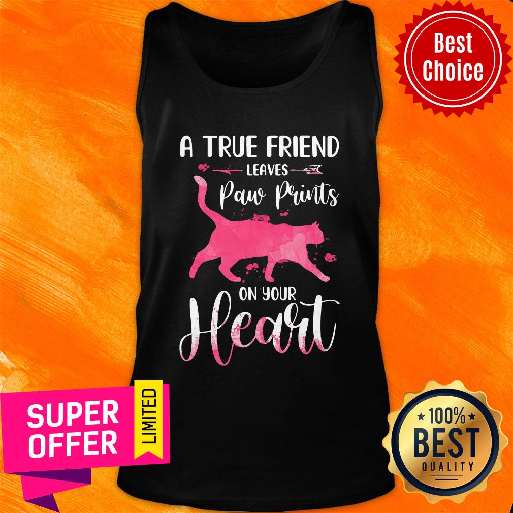 Awesome A True Friend Leaves Paw Prints On Your Heart Shirt - Image 4