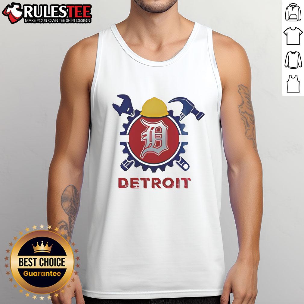 Good Detroit Tigers Happy Labor Day USA Baseball T-Shirt - Image 4