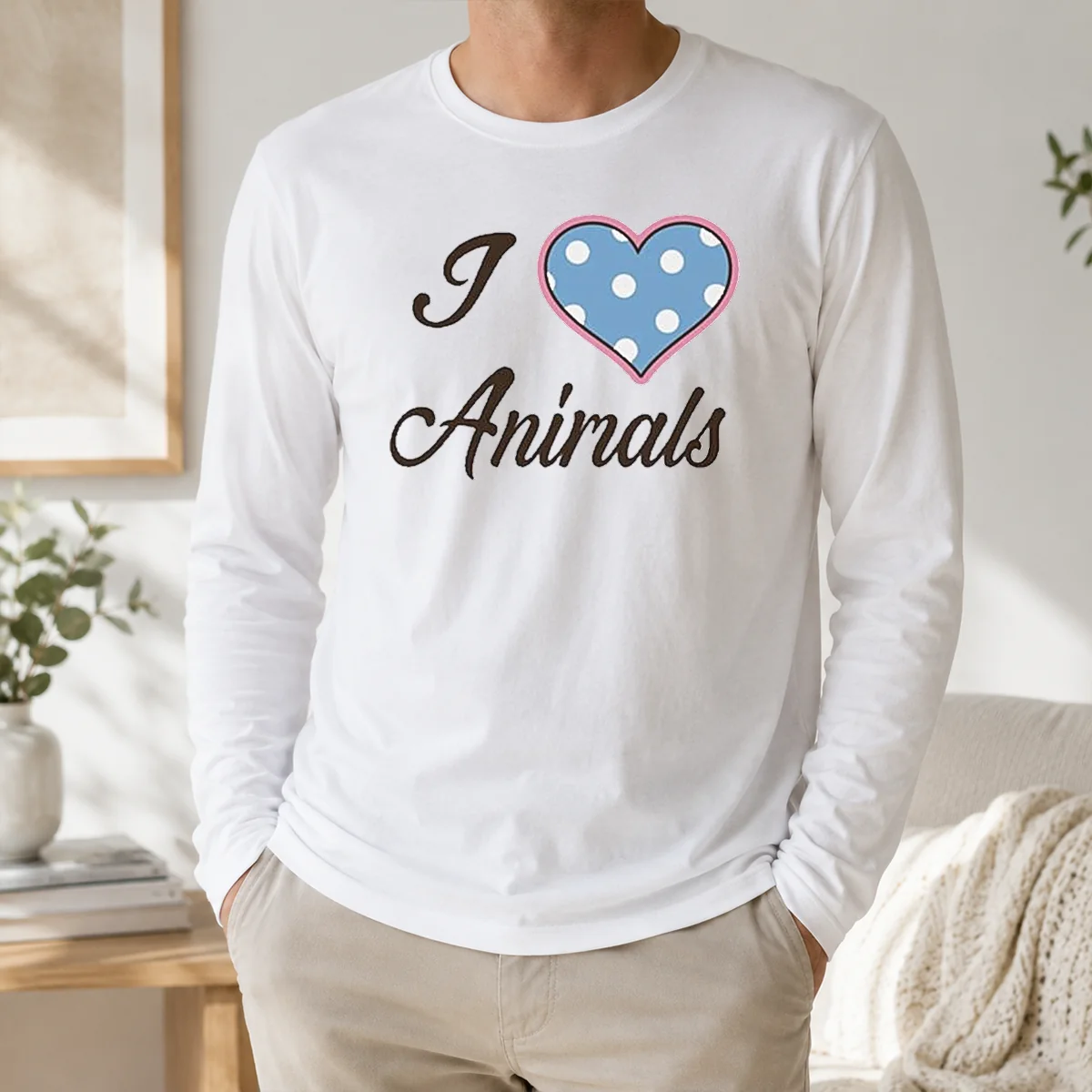 Premium I Love Animals Shirt - Image 4