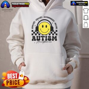 Alternative view of Top Autism Awareness Acceptance Special Education Teacher T-Shirt