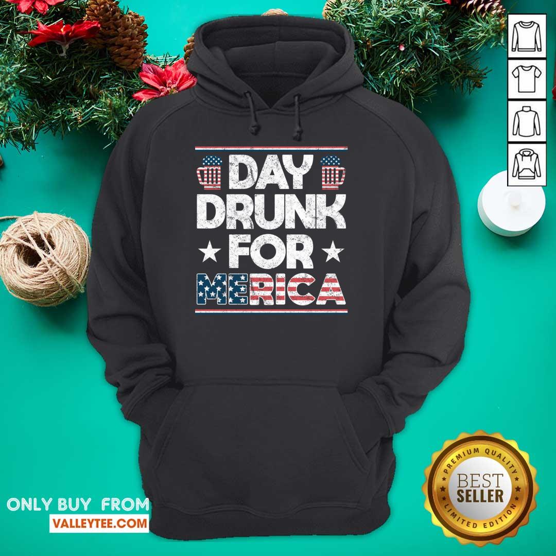 Day Drunk For Merica Shirt - Image 2