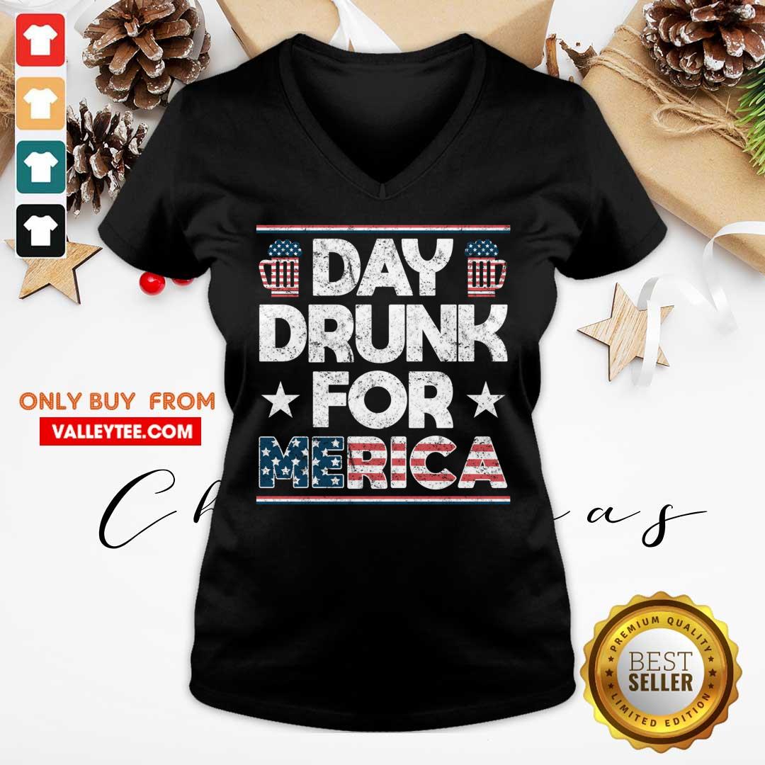 Day Drunk For Merica Shirt - Image 3