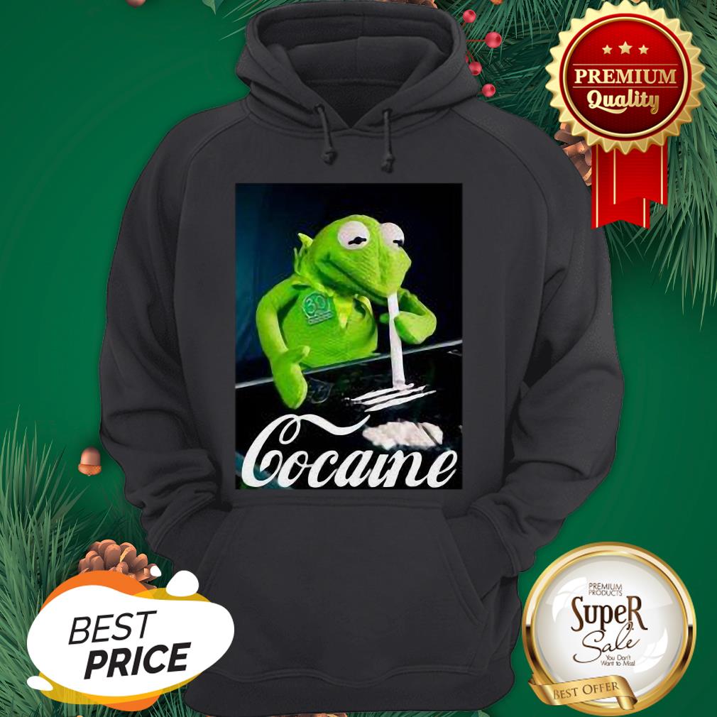 Official Kermit The Frog Snorting Crack Cocaine Shirt - Image 5