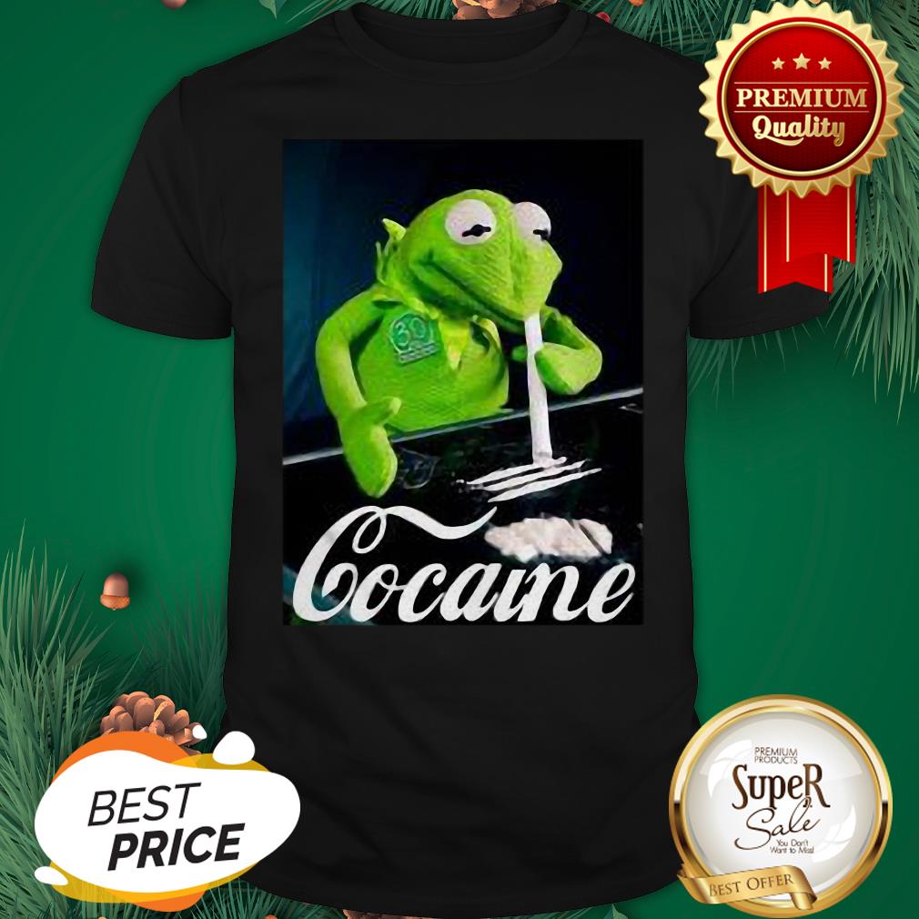 Official Kermit The Frog Snorting Crack Cocaine Shirt