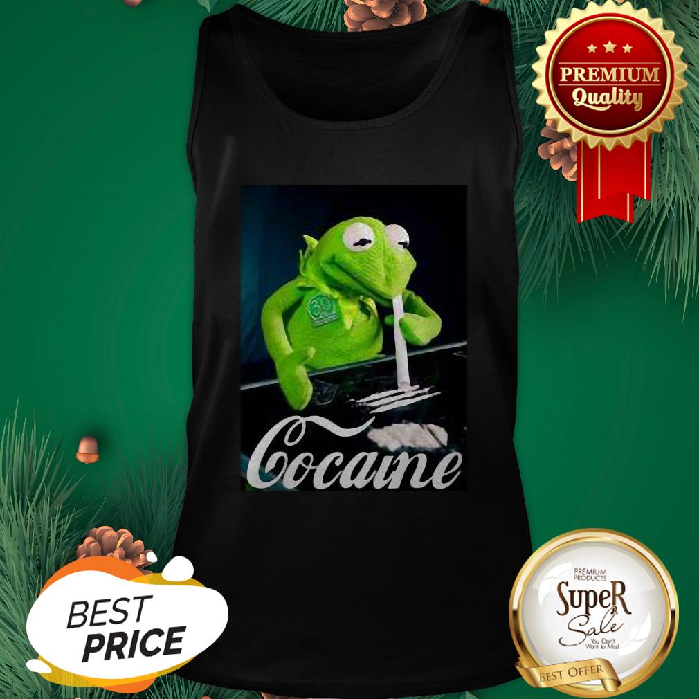 Official Kermit The Frog Snorting Crack Cocaine Shirt - Image 3