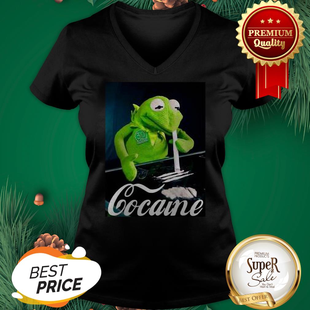Official Kermit The Frog Snorting Crack Cocaine Shirt - Image 2