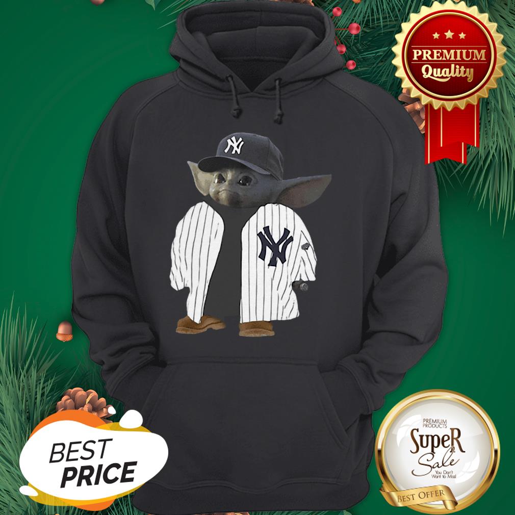 Official New York Yankee Baby Yoda Shirt - Image 5