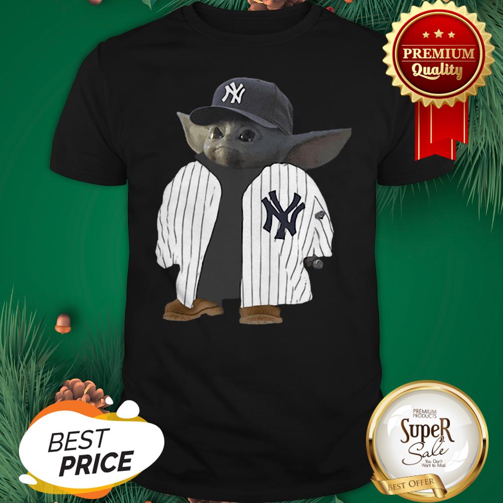 Official New York Yankee Baby Yoda Shirt