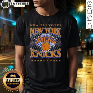 Pretty New York Knicks Basketball Nba Playoffs 2026 Retro Hoop T-Shirt