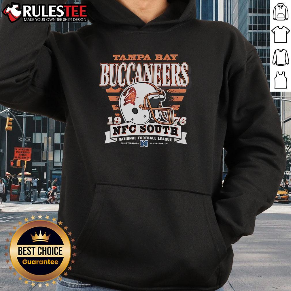 Official Tampa Bay Buccaneers NFC South 1976 Helmet T-Shirt - Image 2