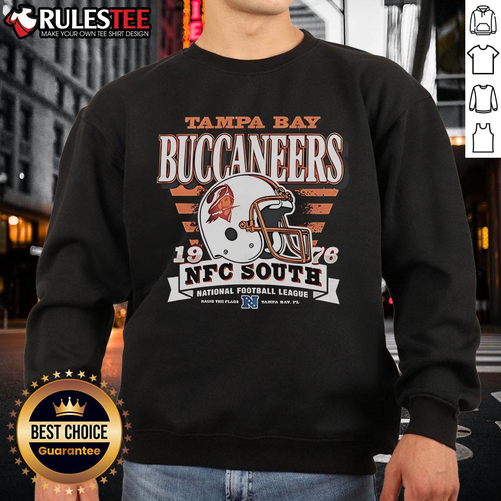 Official Tampa Bay Buccaneers NFC South 1976 Helmet T-Shirt - Image 5