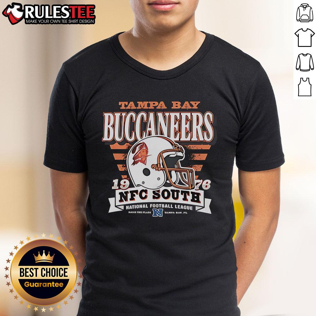 Official Tampa Bay Buccaneers NFC South 1976 Helmet T-Shirt