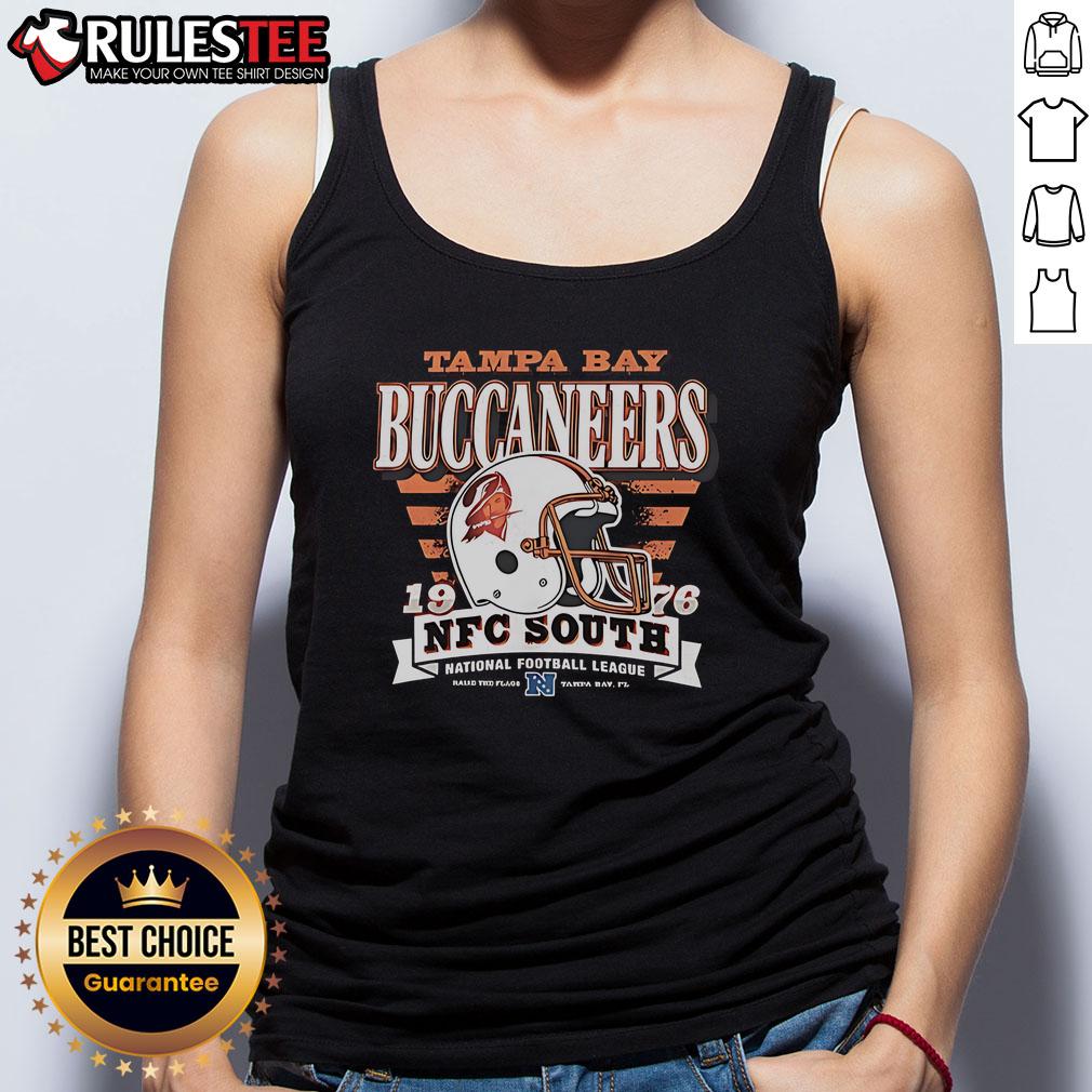 Official Tampa Bay Buccaneers NFC South 1976 Helmet T-Shirt - Image 4