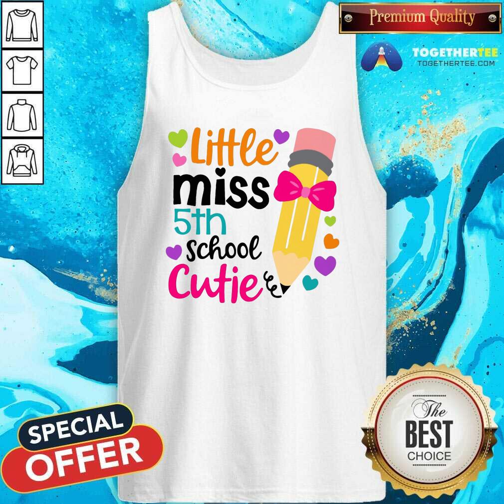 Colorful Little Miss 5th Grade Cutie Shirt - Image 4