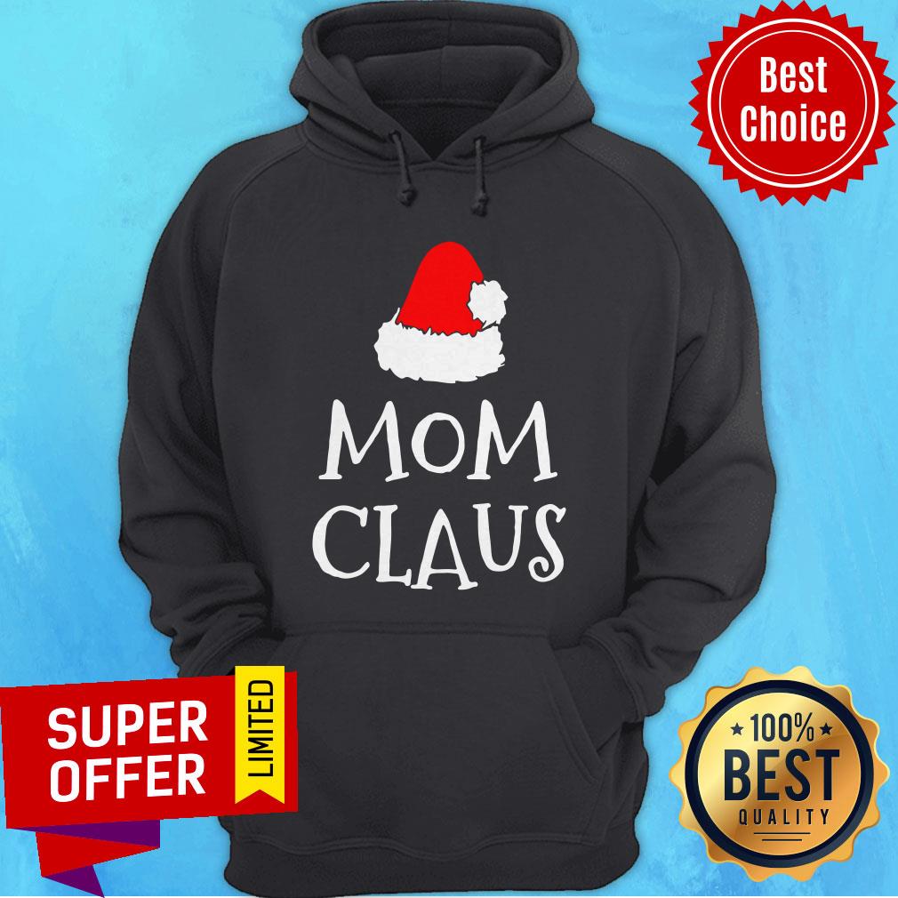 Awesome Mom Claus Christmas Hat Shirt - Image 2