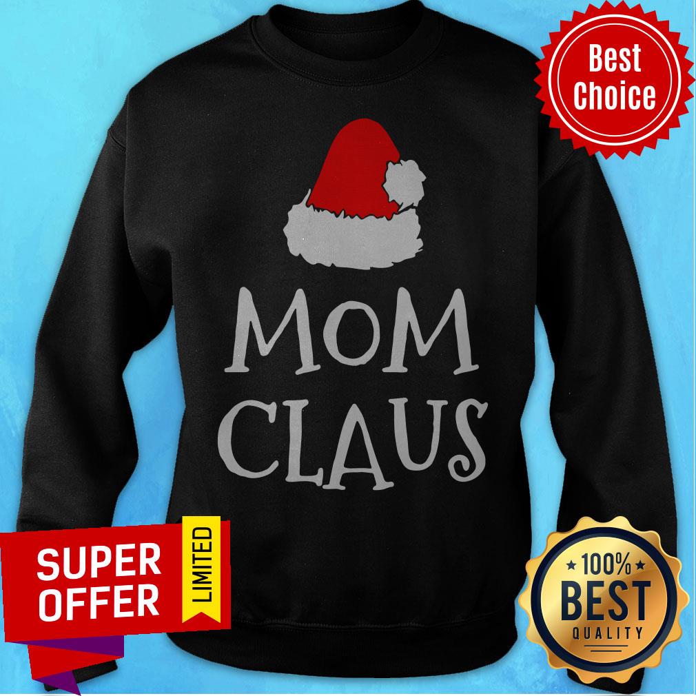Awesome Mom Claus Christmas Hat Shirt - Image 5