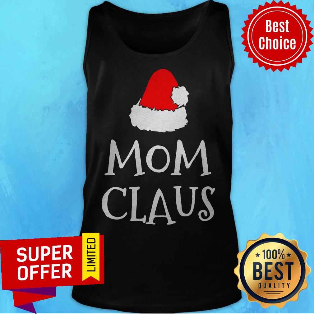 Awesome Mom Claus Christmas Hat Shirt - Image 4